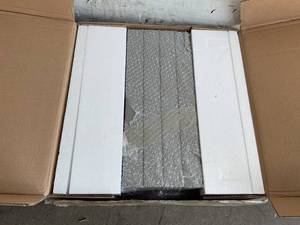 lot 314 image: YEFU 18 inch Oversized Outdoor Grey Plastic Adirondack Side Table