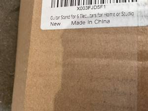 lot 316 image: Wooden Guitar Stand for 6 Electric Guitars