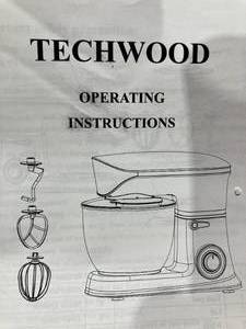 lot 90 image: Techwood 6 qt. 400W 6-Speed Electric Stand Mixer in Black