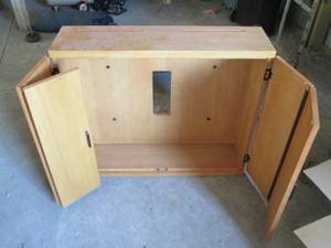 lot 33 image: Cabinet with drop slots or cord slo...