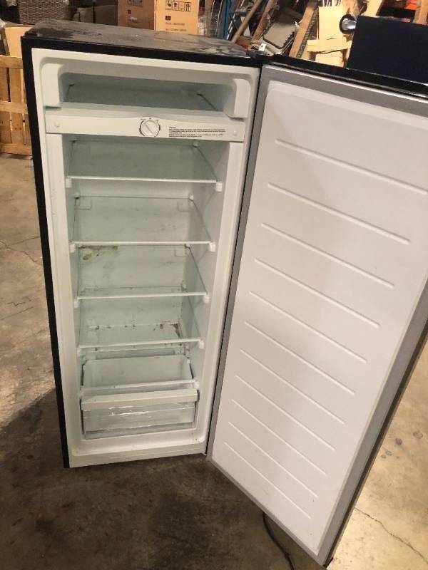 7 cu. ft. Convertible Upright Freezer/Refrigerator in Stainless Steel  Garage Ready