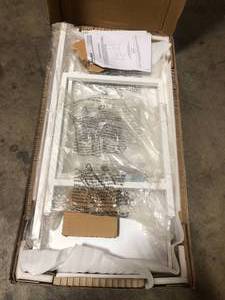 lot 13 image: Donnelly White Writing Desk with 2 Drawers and Wood Top (42 in. W x 30 in. H) by StyleWell  Customer Returns See Pictures