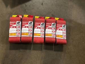 lot 19 image: Lot of DIABLO 3 in. x 18 in. 36-Grit Sanding Belt (25-Pack)  Customer Returns See Pictures