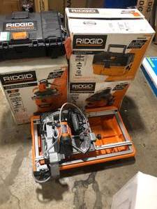 lot 40 image: Lot of Assorted Ridgid Power Tools and Hardware Various Models and Conditions Customer Returns See Pictures