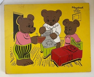 lot 69 image: Trio of Vintage Wooden Puzzles