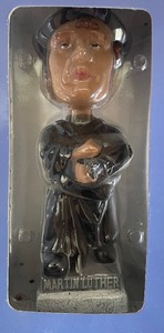 lot 73 image: Hand Painted Martin Luther and Katy Luther Bobblehead Dolls