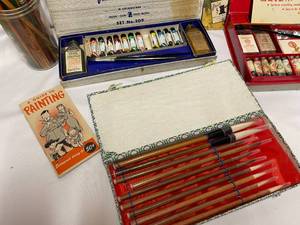 lot 111 image: Vintage Art Supply Lot