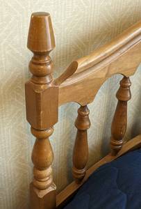 lot 12 image: Vintage Wood Twin Bed Frame