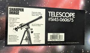 lot 91 image: Sharper Image Telescope