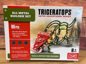 98pc Triceratops Metal Erector Toy