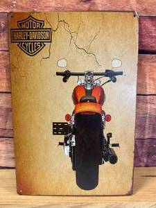 Harley Davidson Metal Sign 8x12