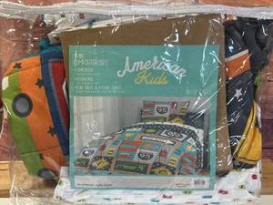 Kids Busy Car Bedding Set