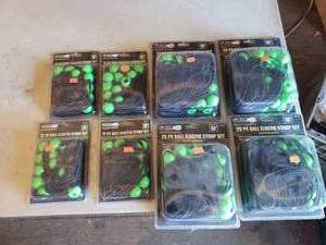 lot 115 image: Lot of 8 Ball Elastric Strap Sets 4 Each of the 9 and 15