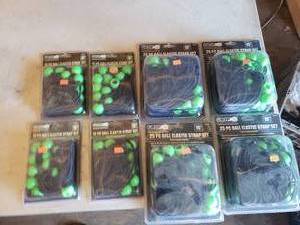 lot 116 image: Lot of 8 Ball Elastric Strap Sets 4 Each of the 9 and 15