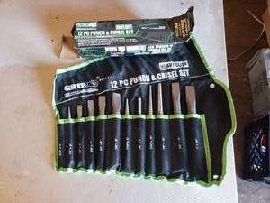 lot 148 image: 12 Piece Punch and Chisel Set