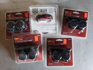 lot 262 image: Lot of 5 12V Dual Power Outlets