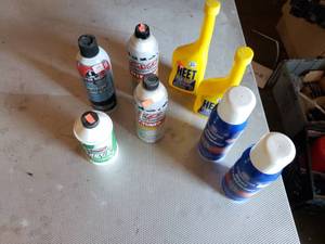 lot 283 image: Heet, De-Icer, FVP, Brake Fluid, Rust Treatment