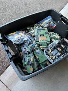 lot 53 image: Large Bin of Legos - Tanks and Loose Legos