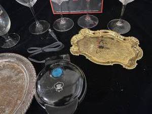 lot 55 image: Wine Glasses and Serving Platters