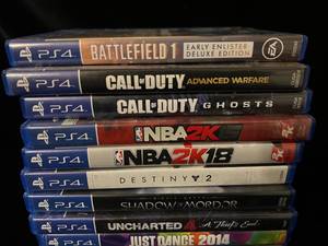 lot 59 image: Lot of 17 PS4 Games