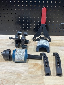 lot 40 image: Pinion Gauge Plate, AC Compressor Wrench, Axle Bushing Tools
