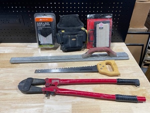 lot 41 image: Bolt Cutter, Air Filters, and More