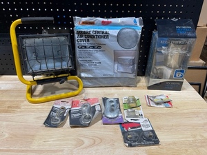 lot 79 image: Shop Light, AC Cover, Hardware