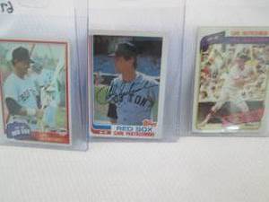 lot 5 image: 1980 - 1982 Topps Carl Yastrzemski ...