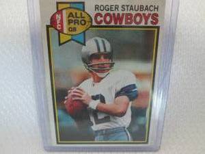 lot 9 image: 1979 Topps Roger Staubach Card...