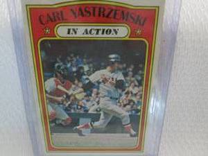 lot 23 image: 1972 Topps Carl Yastrzemski In Acti...