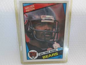 lot 24 image: 1984 Topps Walter Payton Card...
