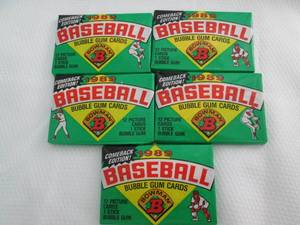 lot 34 image: 5 1989 Bowman Baseball Packs...