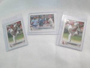 lot 35 image: 3 2022 Topps Shohei Ohtani Cards...
