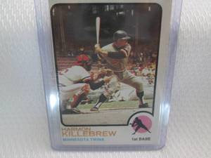 lot 37 image: 1973 Topps Harmon Killebrew Card...