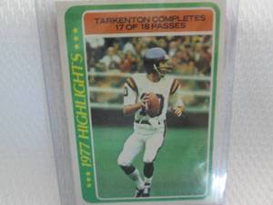 lot 43 image: 1978 Topps Fran Tarkenton HighLight...