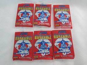lot 51 image: 6 1988 Score Baseball Packs...