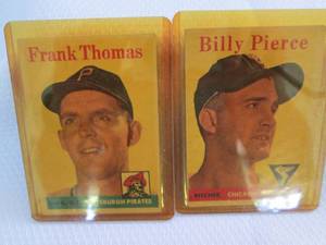 lot 55 image: 1958 Topps Frank Thomas & Billy Pie...