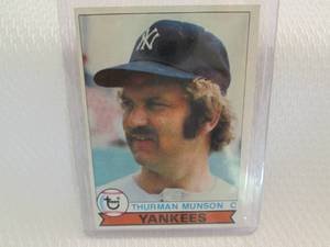 lot 65 image: 1979 Topps Thurman Munson Card...