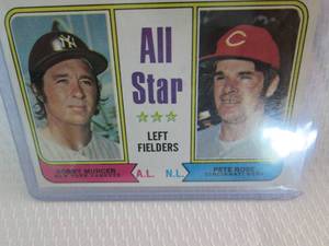 lot 71 image: 1974 Topps Pete Rose All Star Card...