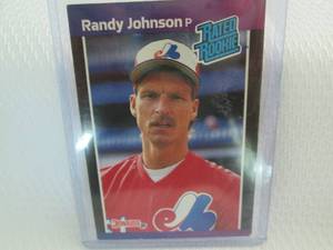 lot 73 image: 1989 Donruss Randy Johnson Rookie C...
