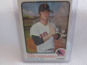 lot 91 image: 1973 Topps Carl Yastrzemski Card...