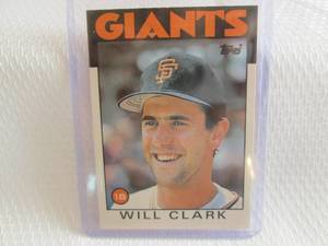 lot 98 image: 1986 Topps Traded Will Clark Rookie...