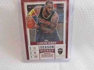 lot 101 image: 2017-18 Contenders LeBron James Car...