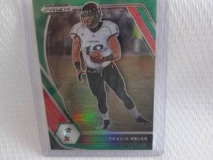 lot 119 image: 2021 Prizm Travis Kelce Green Prizm...