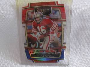 lot 121 image: 2021 Select Joe Montana Red & Blue ...
