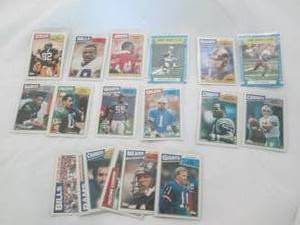 lot 124 image: Assored 1987 Topps Football Cards...