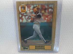 lot 125 image: 1987 Topps Barry Bonds Rookie Card...