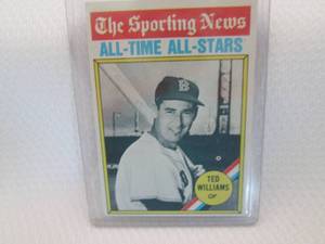 lot 129 image: 1976 Topps Ted Williams All Time Al...