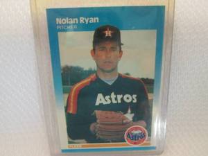 lot 137 image: 1987 Fleer Nolan Ryan Card...
