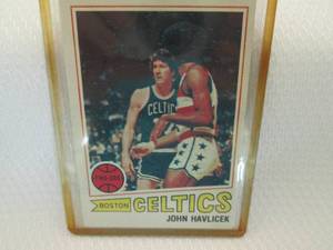 lot 143 image: 1977-78 Topps John Havlicek Card...